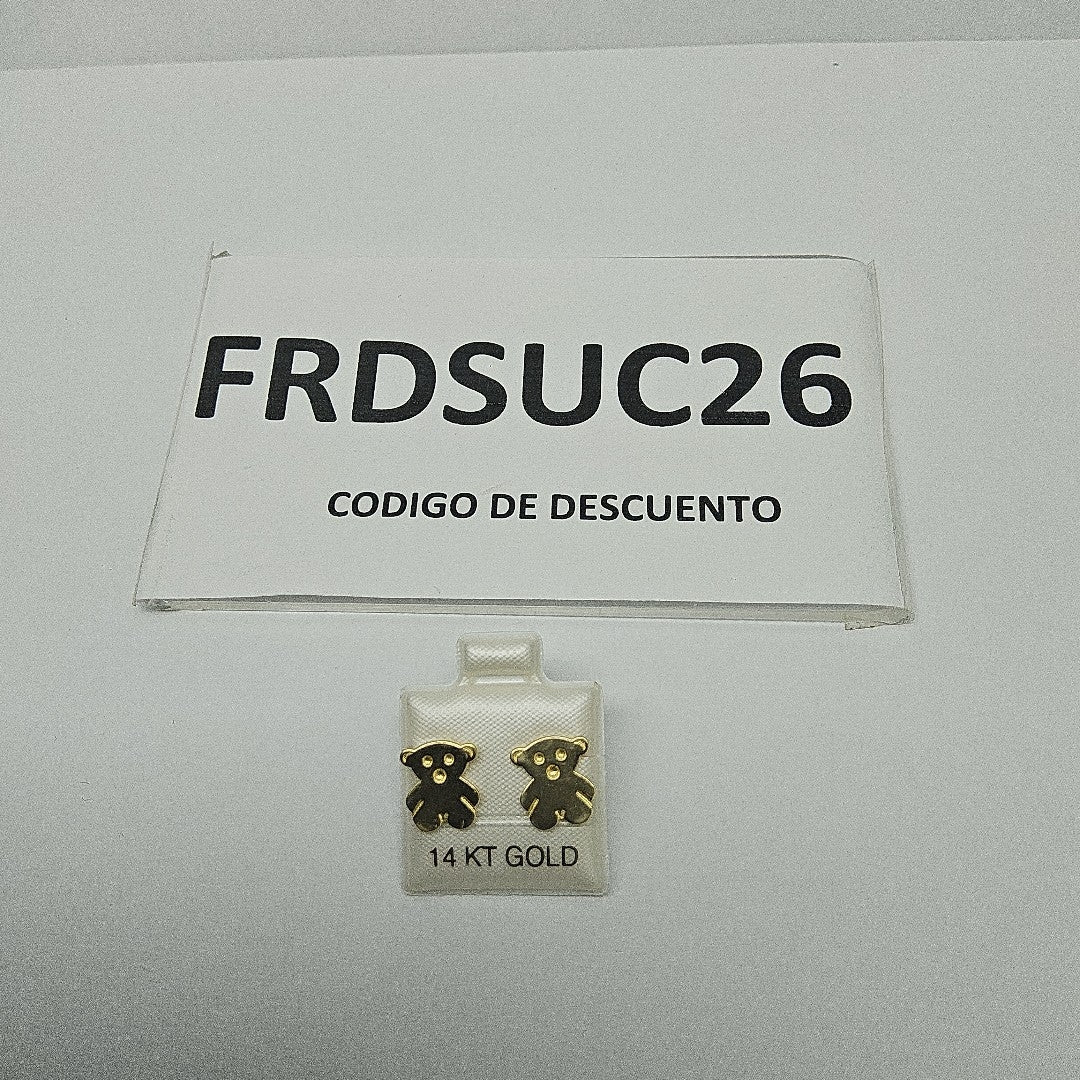 BROQUELES ORO 14K 1.6 (NUEVO)