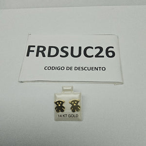 BROQUELES ORO 14K 1.6 (NUEVO)