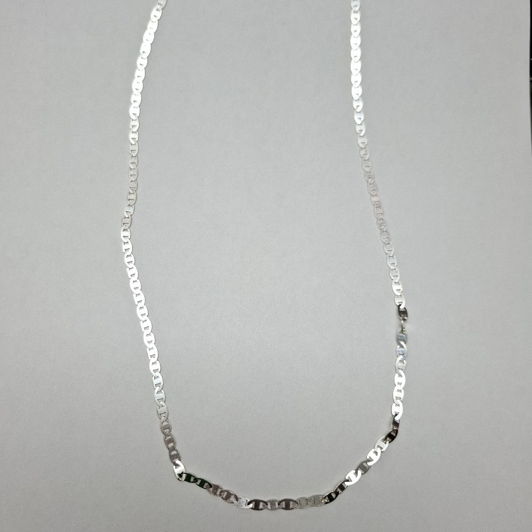 CADENA TEJIDO GUCHI PLATA .925 60 CM 8.9 GR (NUEVO)