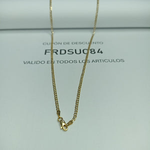 CADENAS BARBADA DIAMANTADA ORO 14K 55 CM 5.8 GR (NUEVO)