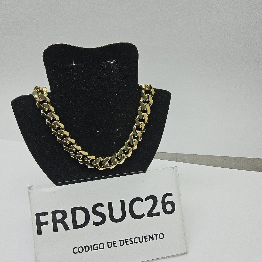 PULSERA CABALLERO MONACO ORO 14K 12.8 (NUEVO)