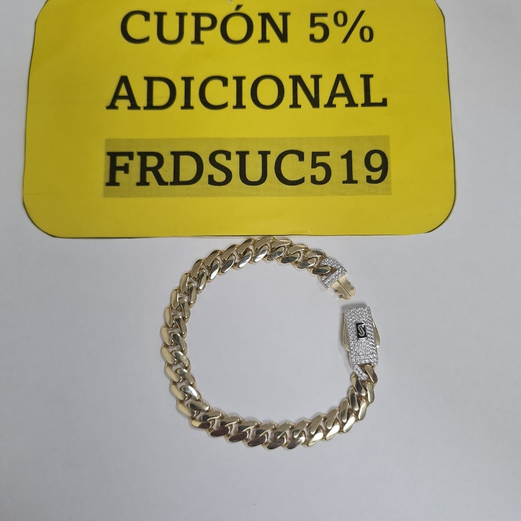 PULSERA MONACO ORO 14K 10.3 (NUEVO)