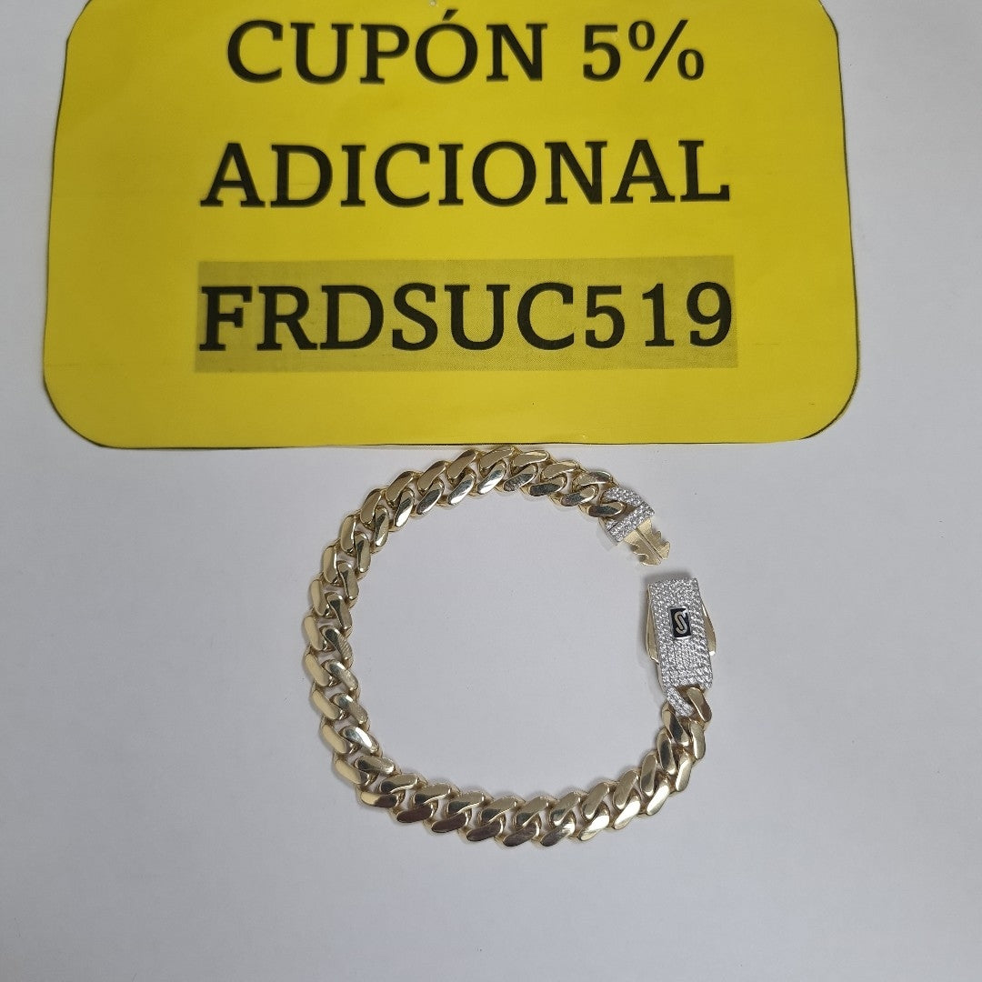 PULSERA MONACO ORO 14K 10.3 (NUEVO)