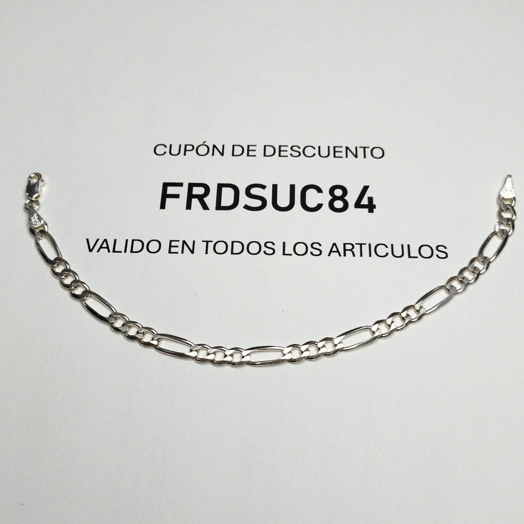 PULSERA 3X1 PLATA .925 18 CM 5.43 GR (NUEVO)