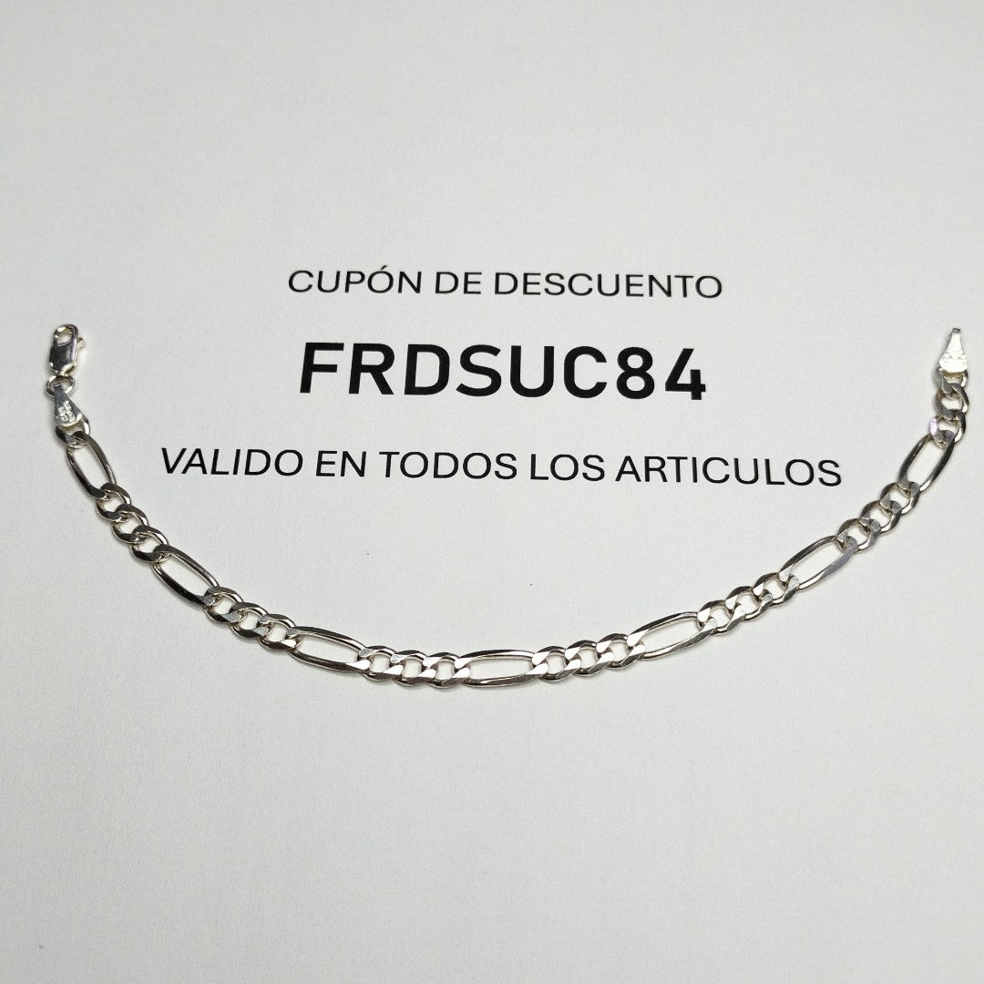 PULSERA 3X1 PLATA .925 18 CM 5.43 GR (NUEVO)