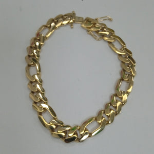 PULSERAS CABALLERO CARTIER 3 1 AMARILLA ORO 14K 13 (NUEVO)