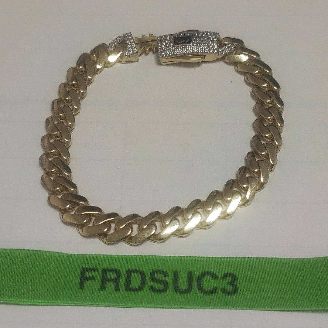 PULSERA MONACO ORO 14K 10.5 (NUEVO)