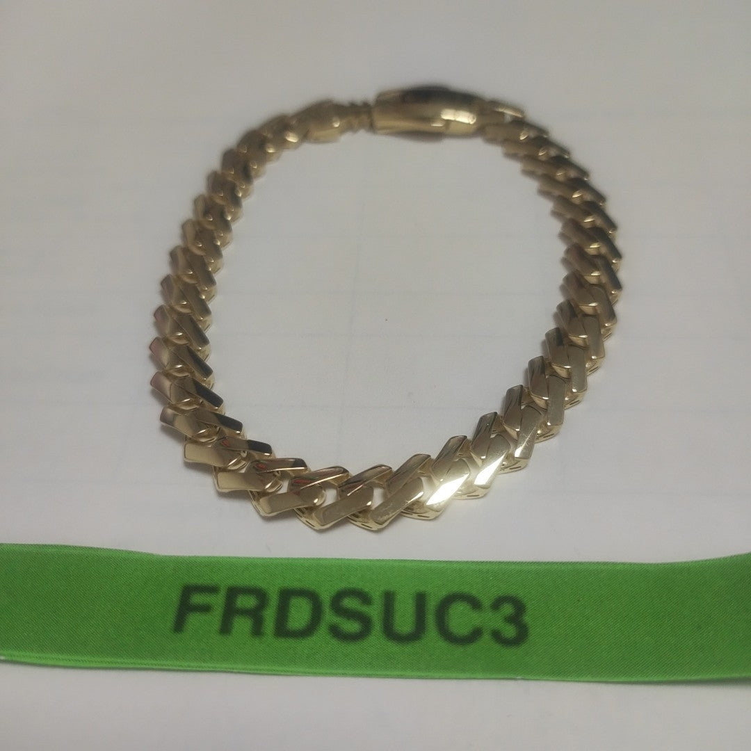 PULSERA CABALLERO MONACO ORO 14K 10.7 (NUEVO)