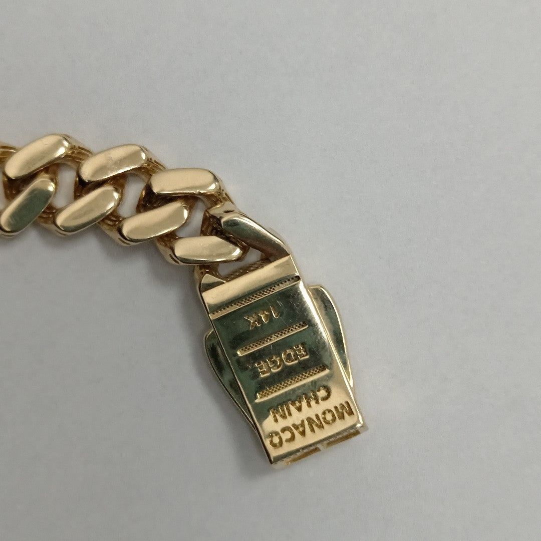 PULSERA MONACO ORO 14K 12 (NUEVO)