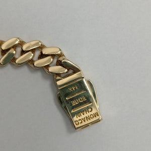 PULSERA MONACO ORO 14K 12 (NUEVO)