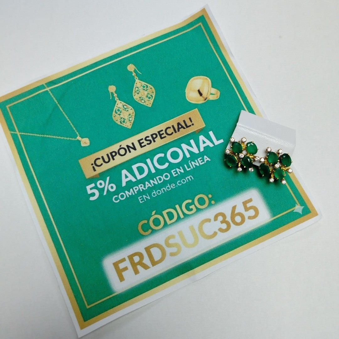 ARETES PAR ORO 14 K 6.6 GRMS (SEMINUEVO)