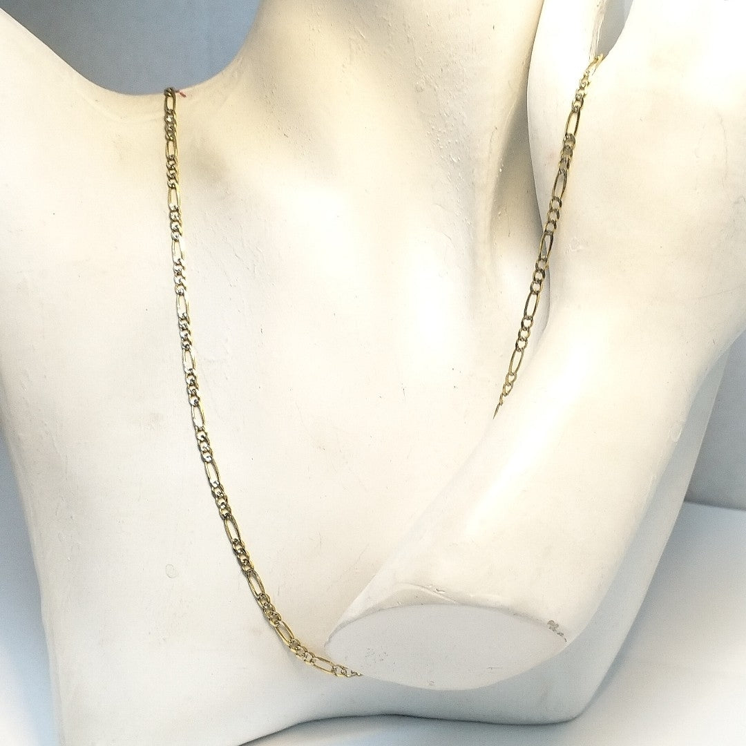 CADENAS TEJIDO 3X1 ORO 14K 55 CM 4.9 GR (NUEVO)