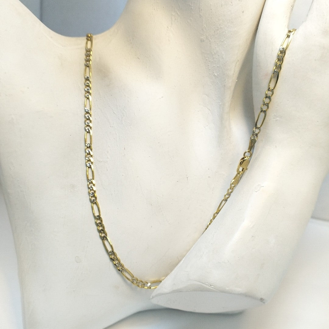 CADENAS 3X1 DIAMANTADA ORO 14K 55 CM 8.5 GR (NUEVO)