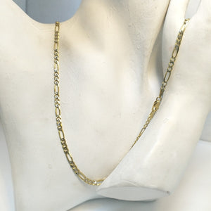 CADENAS 3X1 DIAMANTADA ORO 14K 55 CM 8.5 GR (NUEVO)