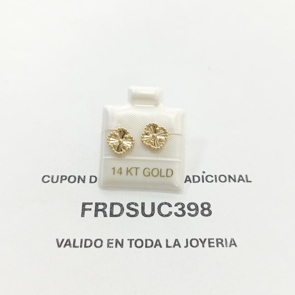 BROQUELES ORO 14K 1.6 (NUEVO)