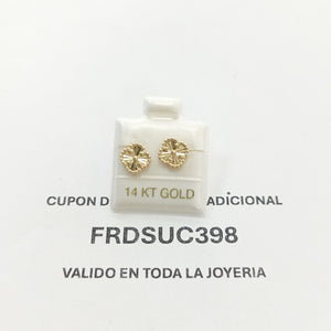 BROQUELES ORO 14K 1.6 (NUEVO)
