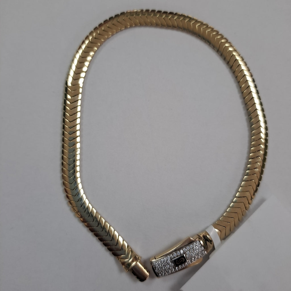 PULSERA CABALLERO MONACO ORO 14K 6.5 (NUEVO)