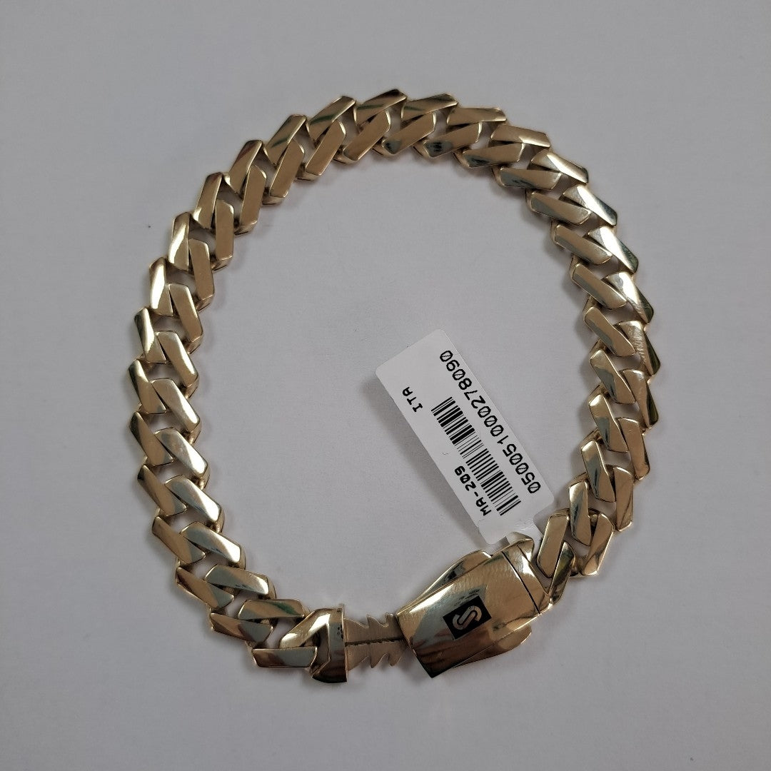 PULSERA CABALLERO MONACO ORO 14K 13.9 (NUEVO)