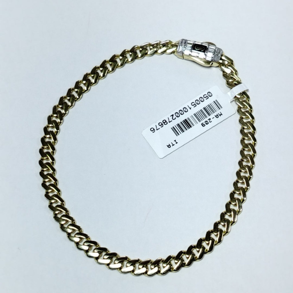 PULSERA CABALLERO MONACO ORO 14K 6.5 (NUEVO)