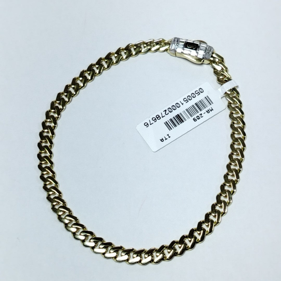 PULSERA CABALLERO MONACO ORO 14K 6.5 (NUEVO)