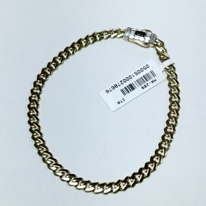PULSERA CABALLERO MONACO ORO 14K 6.5 (NUEVO)