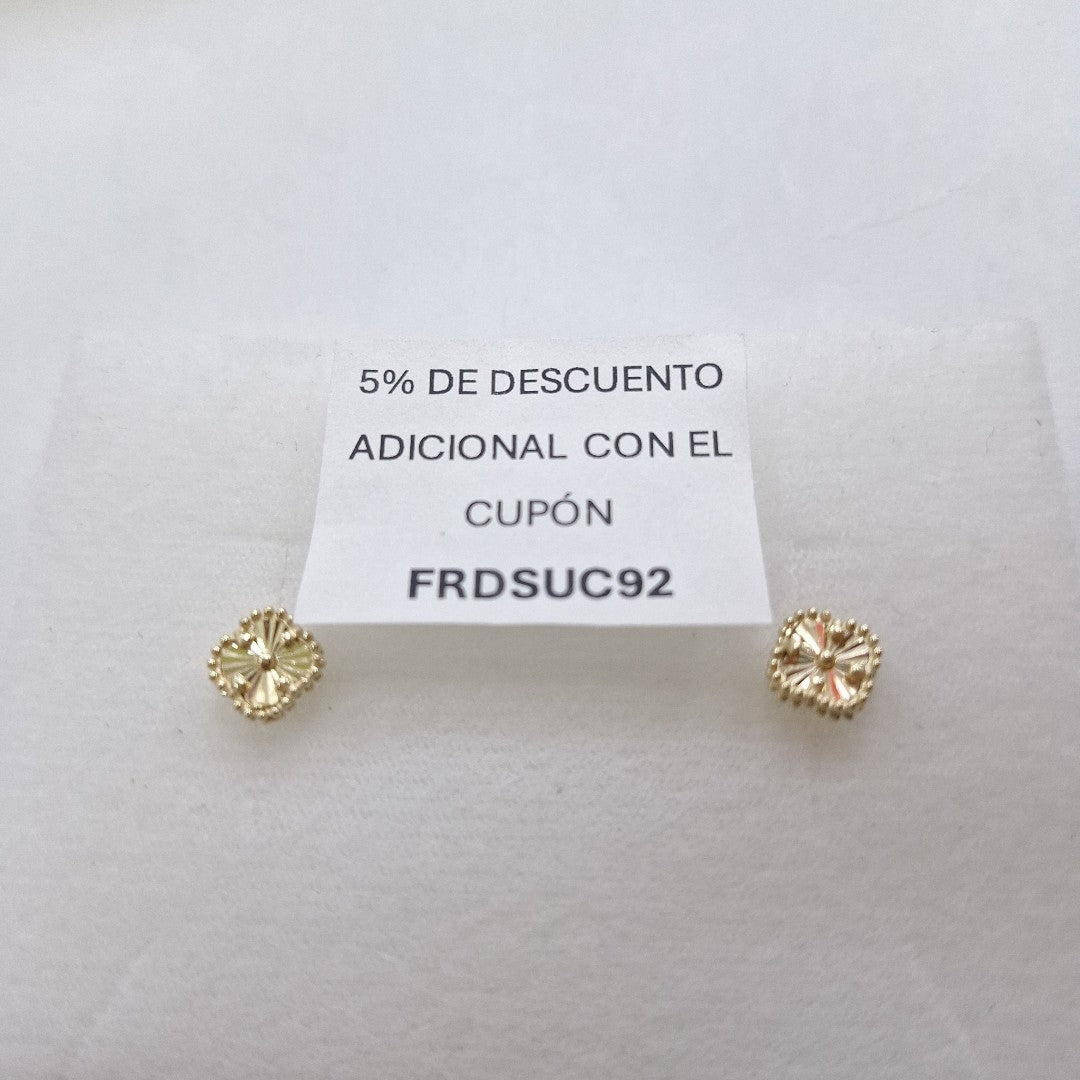 BROQUELES ORO 14K 1.5 (NUEVO)