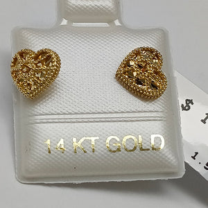 BROQUELES ORO 14K 1.5 (NUEVO)