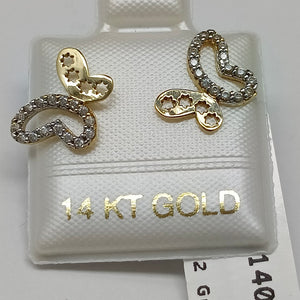 BROQUELES ORO 14K 1.2 (NUEVO)