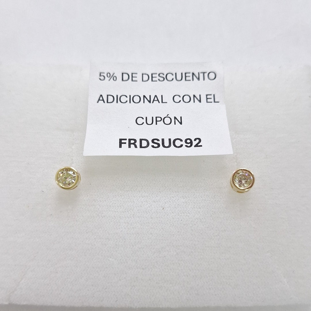 BROQUELES ORO 14K 1.2 (NUEVO)