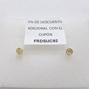 BROQUELES ORO 14K 1.2 (NUEVO)