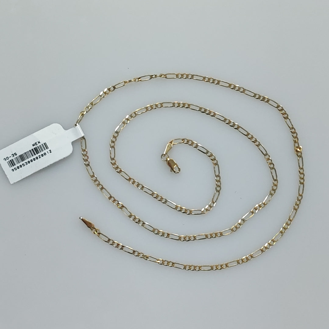 CADENA TEJIDO 3X1 14K 60 CM 5.6 GR (NUEVO)