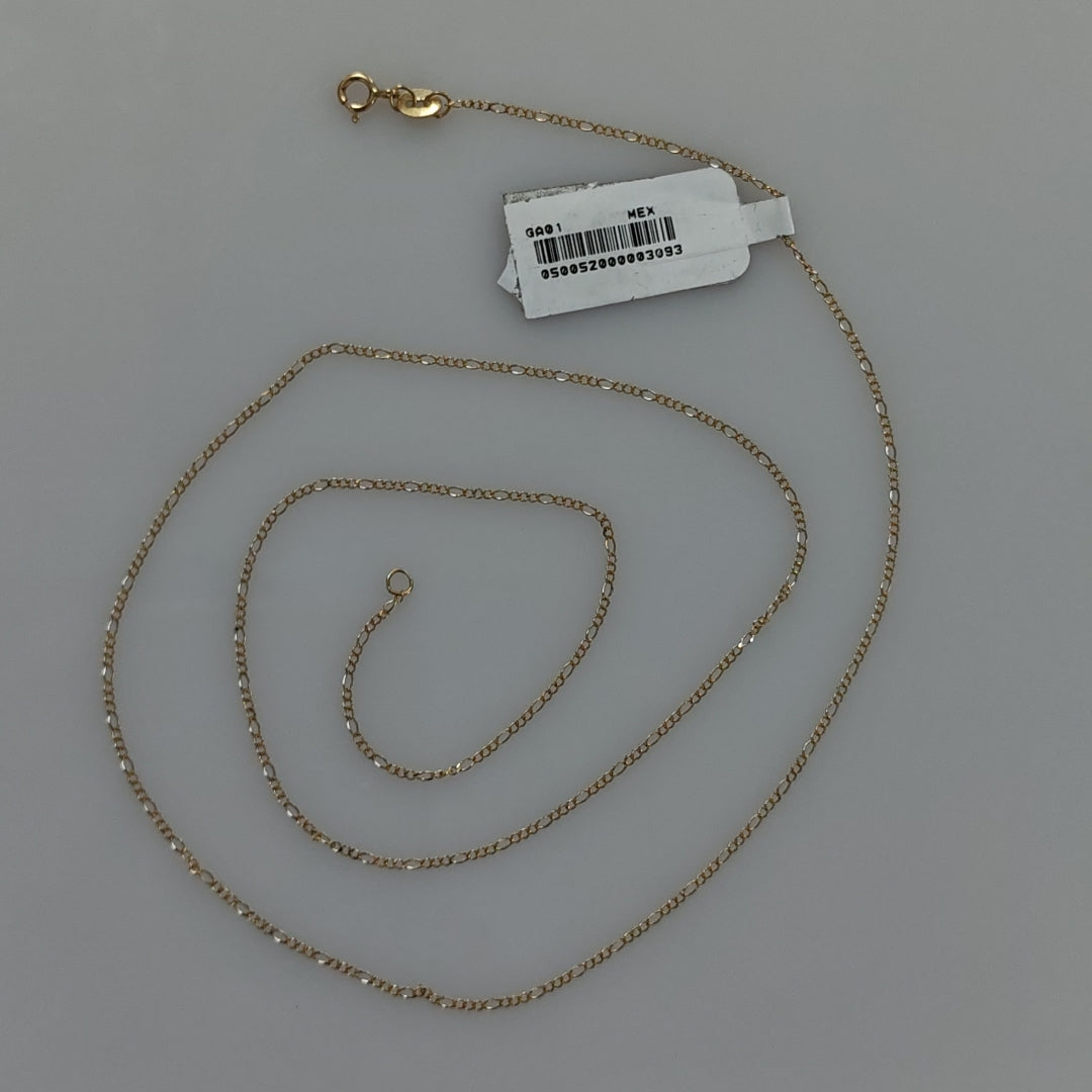 CADENA 3 X 1 1.8GR 60 CM 14K (NUEVO)