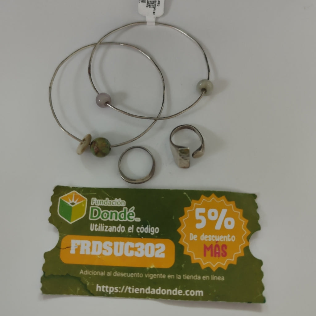 ANILLITO, PULSERA RIGIDA PLATA 15 GRMS (SEMINUEVO)