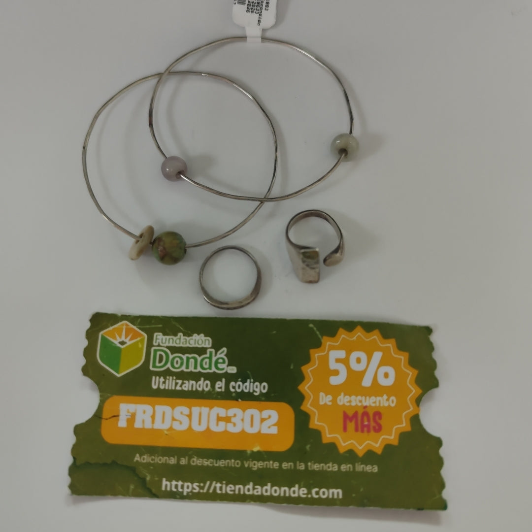 ANILLITO, PULSERA RIGIDA PLATA 15 GRMS (SEMINUEVO)
