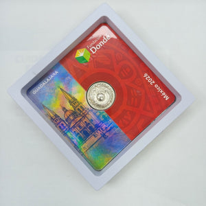 OTRAS ALHAJAS PLATA LEY 925 MEDALLA CONMEMORATIVA FRD FÚTBOL MOTIVO QUETZALCÓATL PLATA .925 11.92 GR (NUEVO)