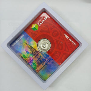 OTRAS ALHAJAS PLATA LEY 925 MEDALLA CONMEMORATIVA FRD FÚTBOL MOTIVO QUETZALCÓATL PLATA .925 11.92 GR (NUEVO)