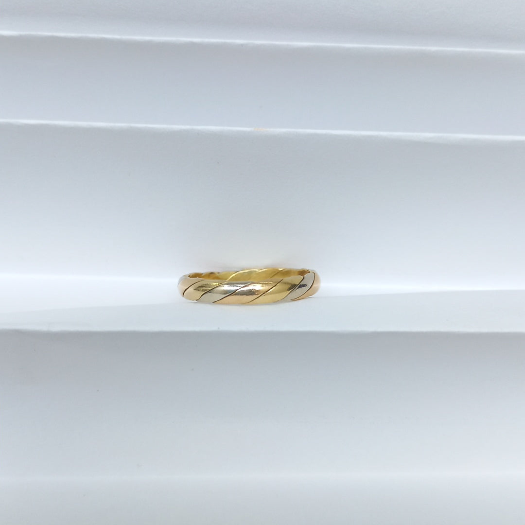 ARGOLLA ORO COMBINADO 14 K 2,60 GRMS (SEMINUEVO)