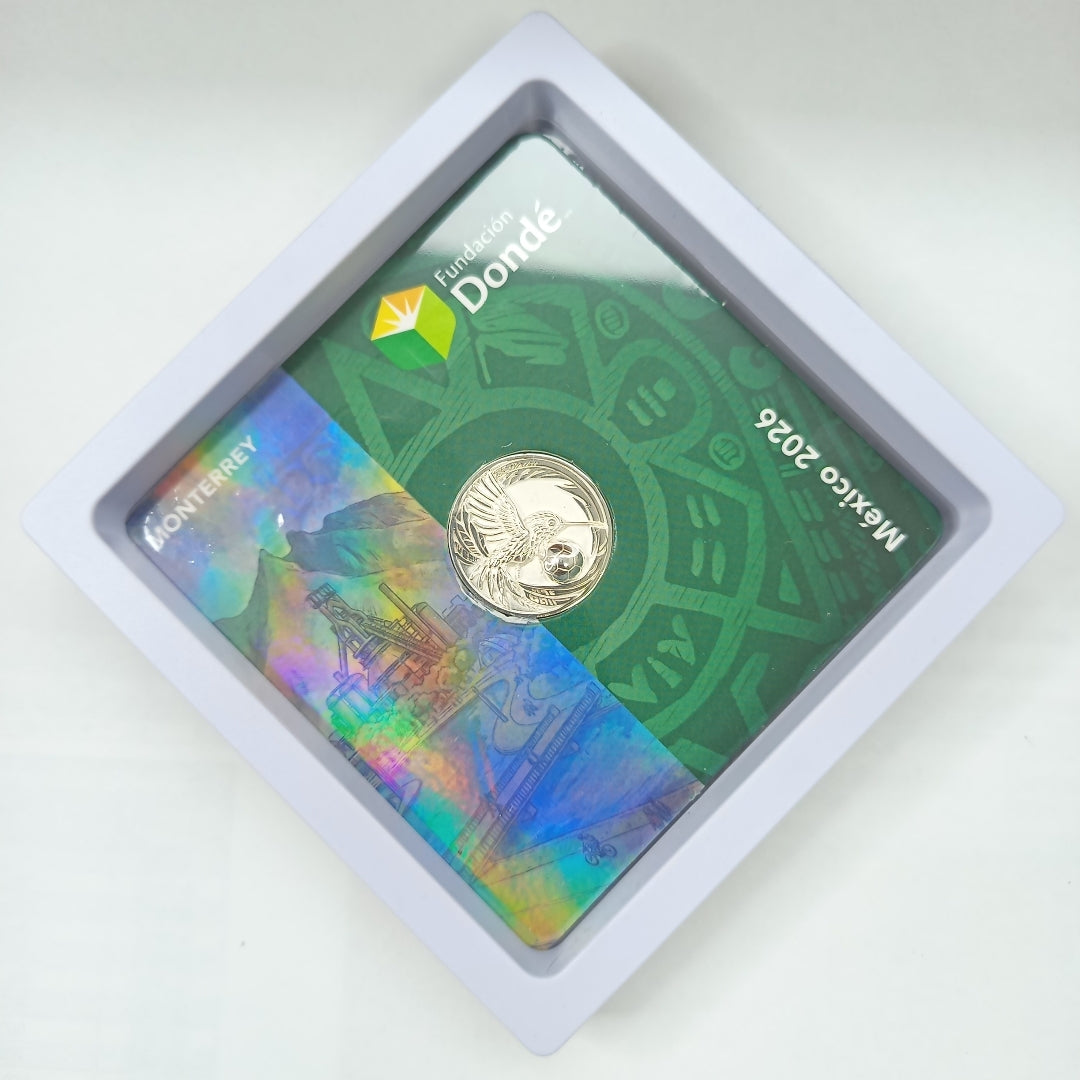 OTRAS ALHAJAS PLATA LEY 925 MEDALLA CONMEMORATIVA FRD FÚTBOL MOTIVO COLIBRI PLATA .925 8.02 GR (NUEVO)