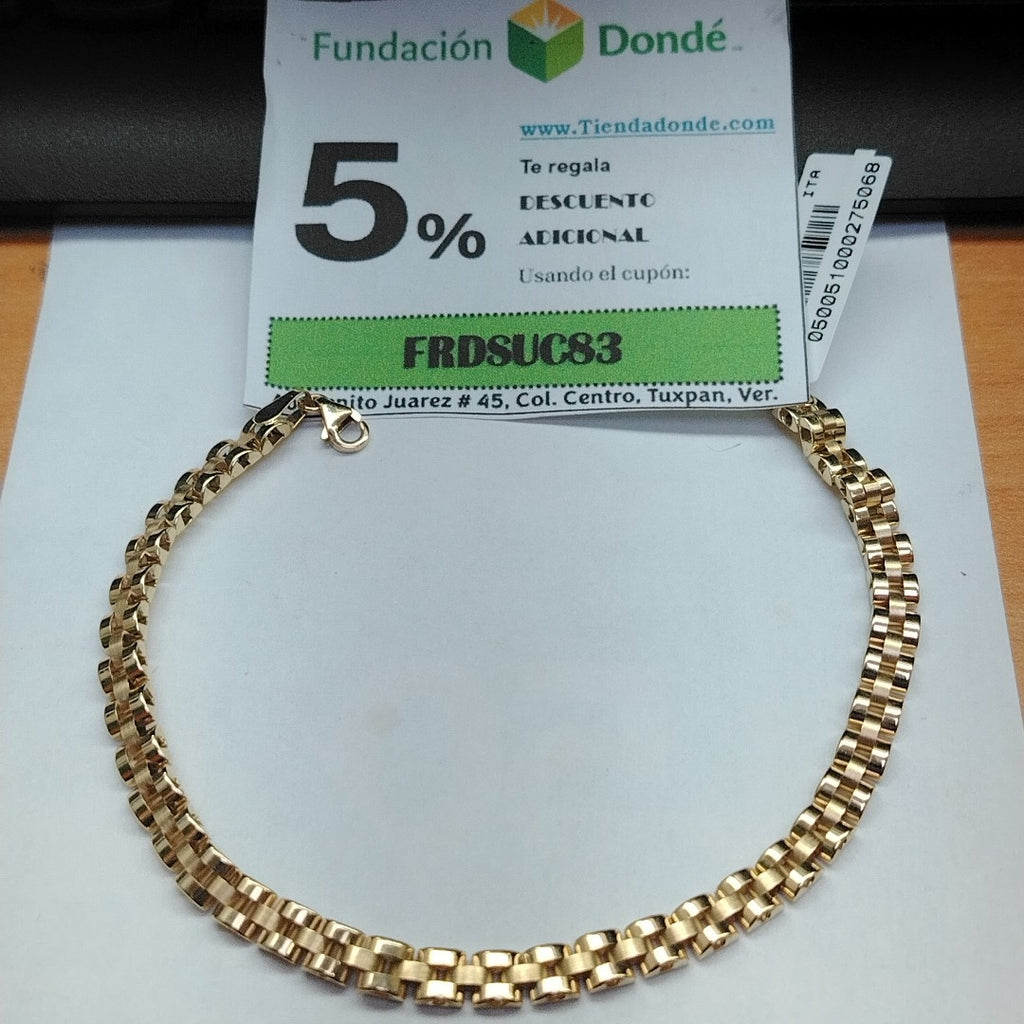 PULSERAS CABALLERO ORO 10K 8.9 (NUEVO)