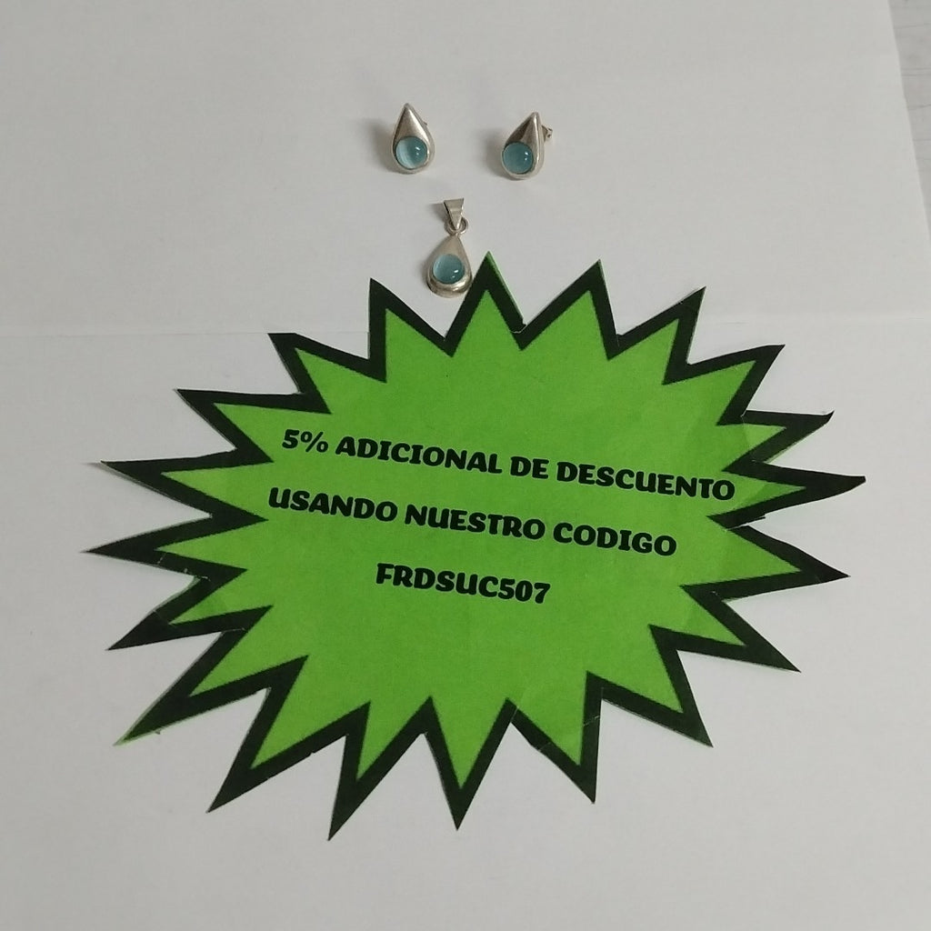 ARETES PAR, DIJE PLATA 4.2 GRMS (SEMINUEVO)
