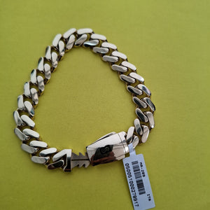 PULSERA CABALLERO MONACO ORO 14K 18 (NUEVO)