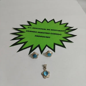 ARETES PAR, DIJE PLATA 4.1 GRMS (SEMINUEVO)