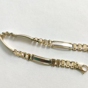 PULSERAS CABALLERO ORO 14K 11.1 (NUEVO)