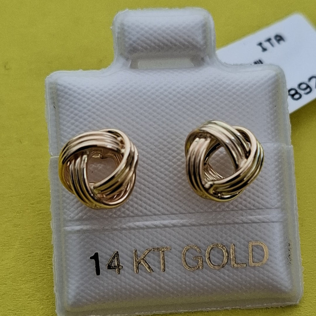 BROQUELES ORO 14K 1.9 (NUEVO)