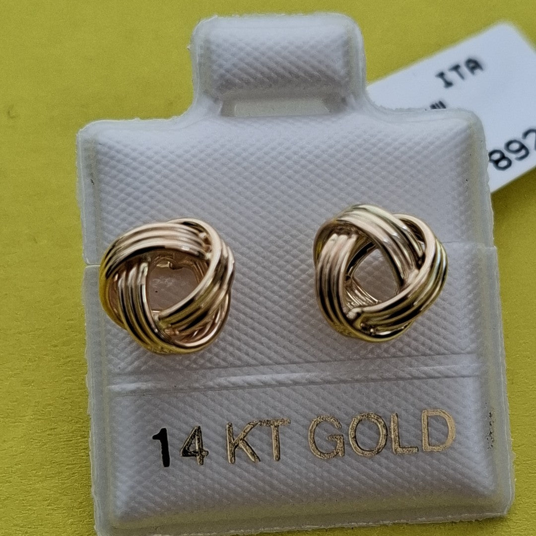 BROQUELES ORO 14K 1.9 (NUEVO)