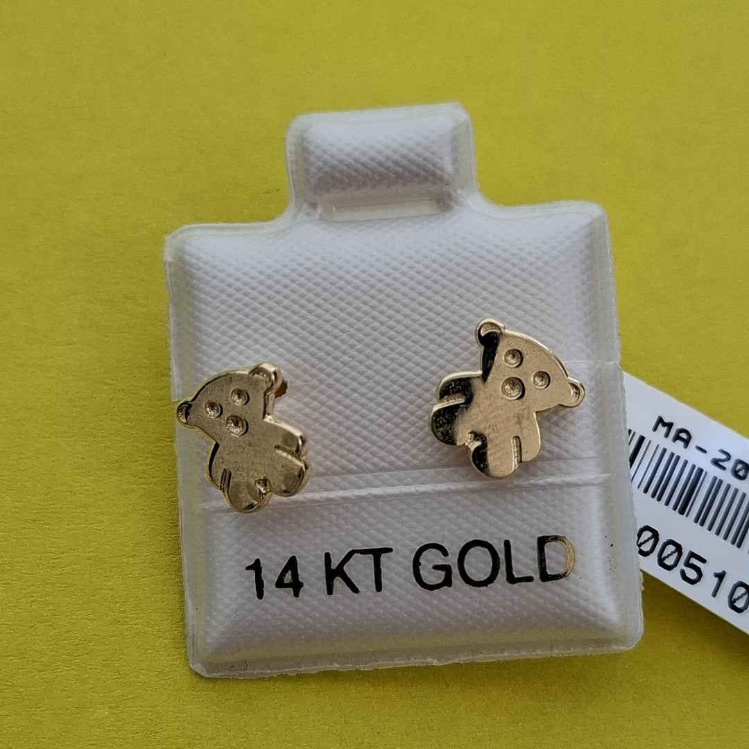 BROQUELES ORO 14K 1 (NUEVO)