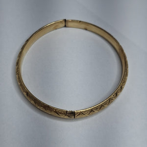 PULSERA RIGIDA ORO 14 K 9.9 GRMS (SEMINUEVO)