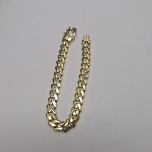 PULSERA CABALLERO MONACO ORO 14K 13.5 (NUEVO)