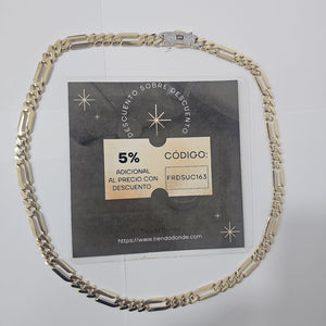 CADENA MONACO ORO 14K 37 (NUEVO)