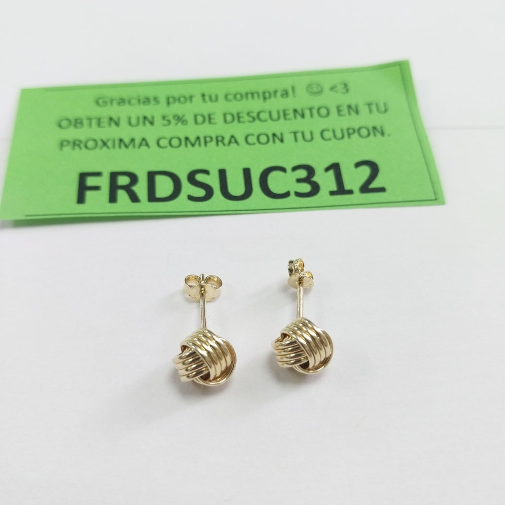 BROQUELES ORO 14K 1.6 (NUEVO)